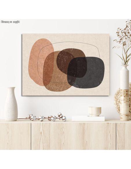 Canvas print, Oval shapes and texture