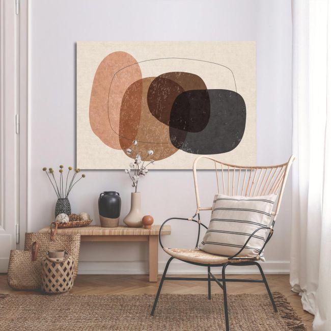 Canvas print, Oval shapes and texture