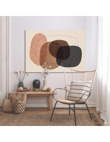 Canvas print, Oval shapes and texture