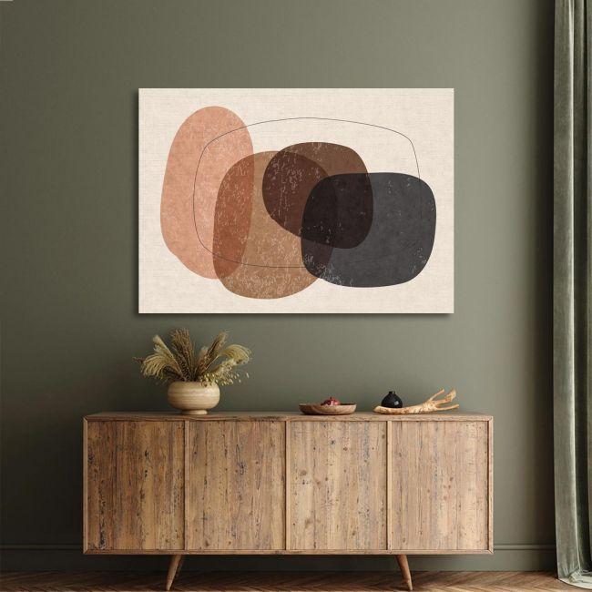Canvas print, Oval shapes and texture