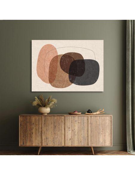 Canvas print, Oval shapes and texture