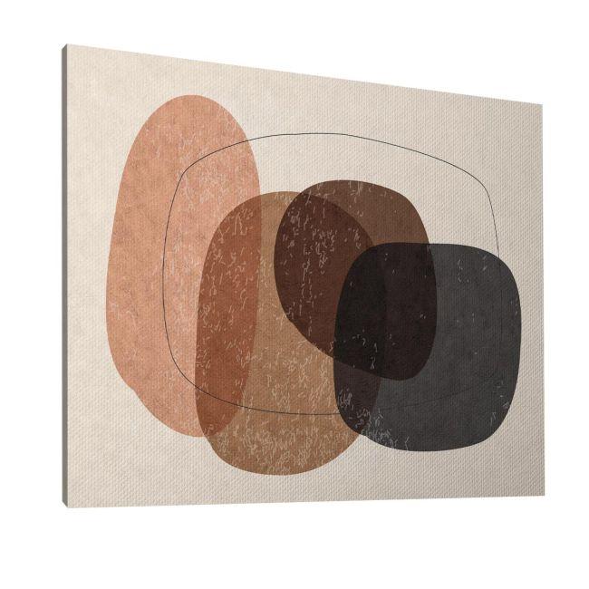 Πίνακας σε καμβά Oval shapes and texture, καμβάς 6