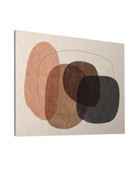 Πίνακας σε καμβά Oval shapes and texture, καμβάς 6