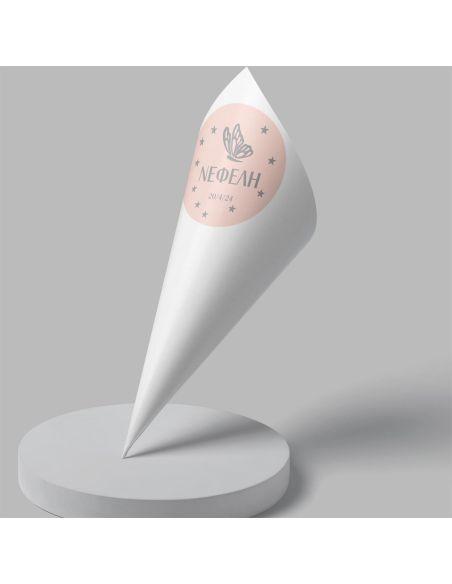 Paper candy cones butterfly and stars