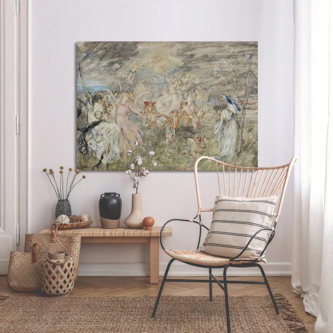 Πίνακας ζωγραφικής  Η Εαρινή συμφωνία, Ν. Γύζης, καμβάς 3