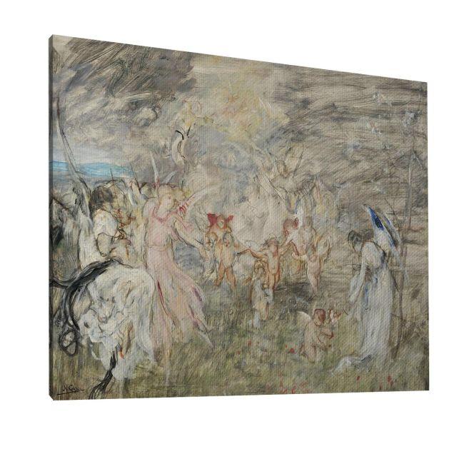 Πίνακας ζωγραφικής  Η Εαρινή συμφωνία, Ν. Γύζης, καμβάς 6