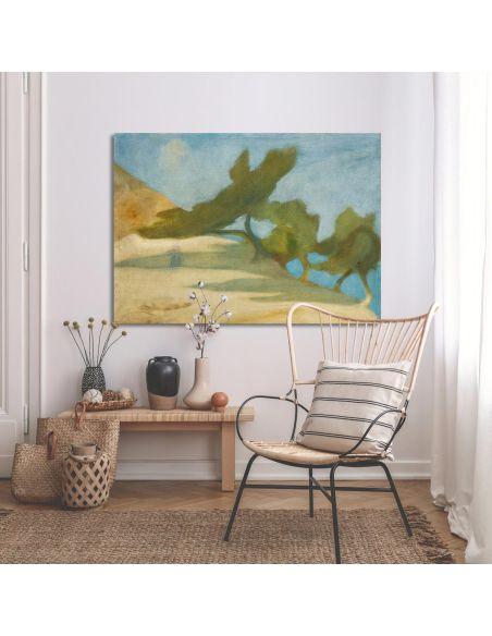 Canvas print Trees in Greek landscape, Oikonomou