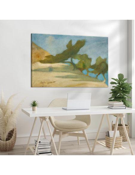 Canvas print Trees in Greek landscape, Oikonomou