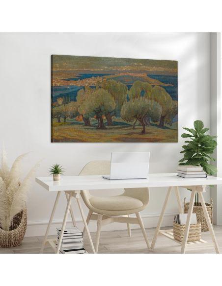 Πίνακας ζωγραφικής Ελαιόδεντρα (Μυτιλίνη), Μαλέας, καμβάς 4