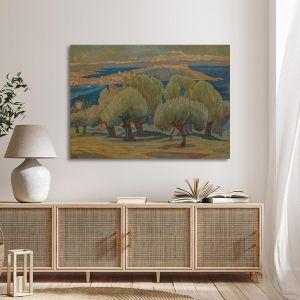 Canvas print Olive trees Mytilini Maleas Framed canvas View 1 2
