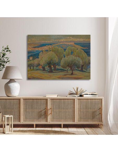 Πίνακας ζωγραφικής Ελαιόδεντρα (Μυτιλίνη), Μαλέας, καμβάς 5