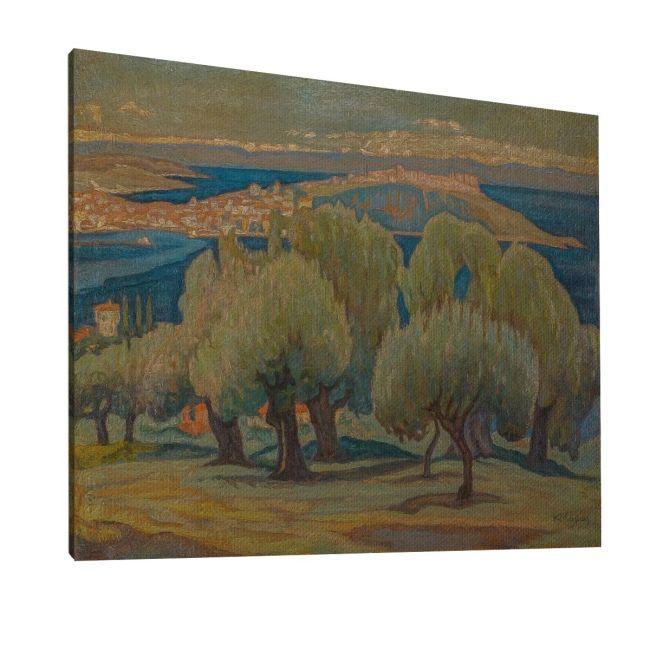 Πίνακας ζωγραφικής Ελαιόδεντρα (Μυτιλίνη), Μαλέας, καμβάς 6