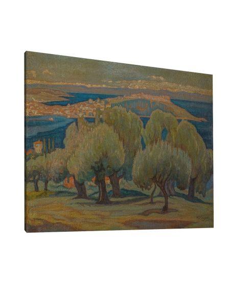 Canvas print Olive trees, Mytilini, Maleas