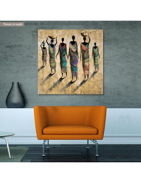 Canvas print Morning chores