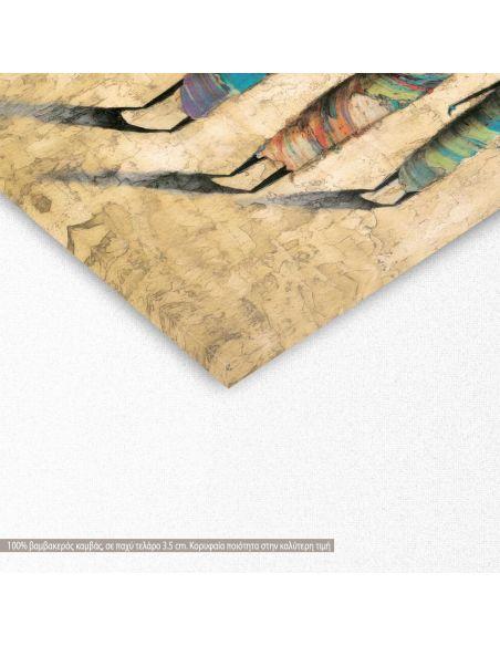 Canvas print Morning chores