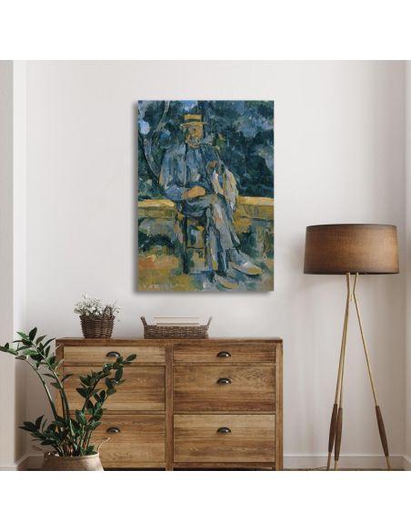 Canvas print Portrait of a peasant, Cezanne Paul