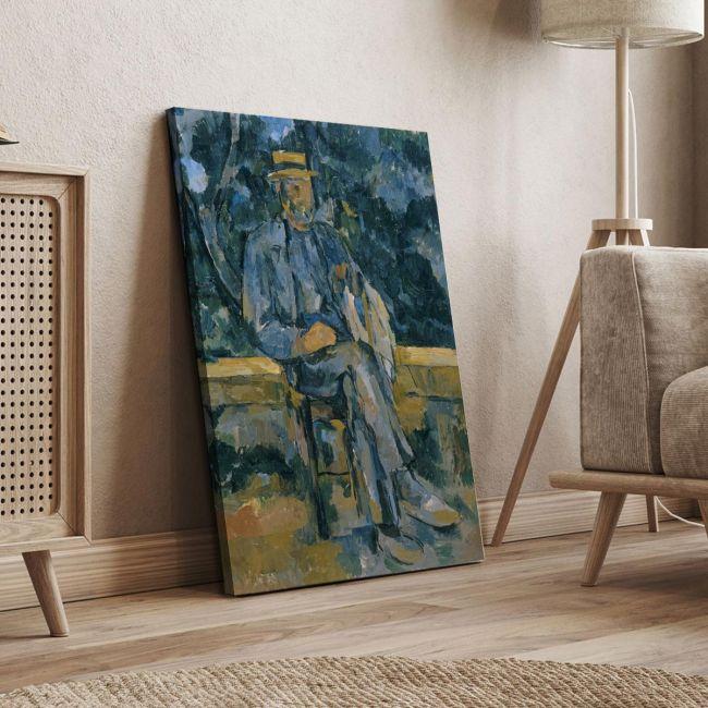 Πίνακας ζωγραφικής Portrait of a peasant, Cezanne Paul, καμβάς 5