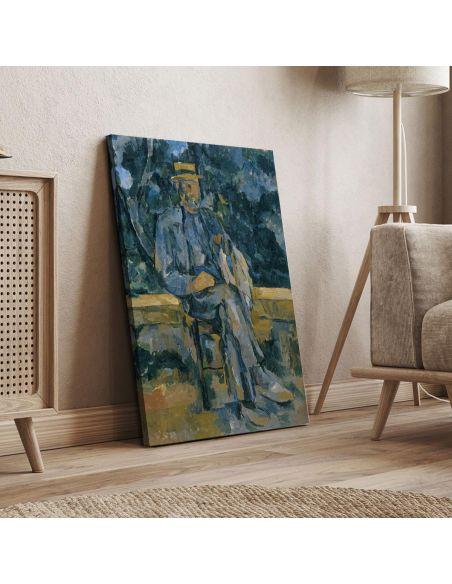Canvas print Portrait of a peasant, Cezanne Paul