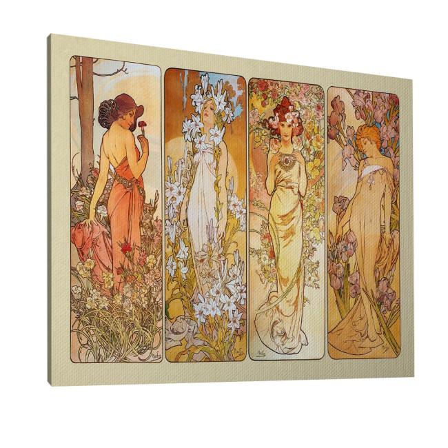 Canvas print The flowers, A.Mucha