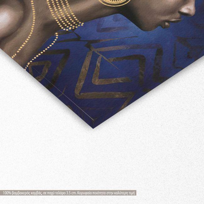 Canvas print African woman facing right