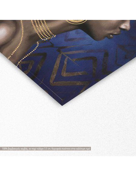Πίνακας σε καμβά African woman facing right