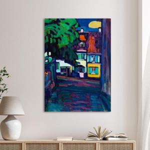 Canvas print Murnau, Houses on Obermarkt, Kandinsky W.