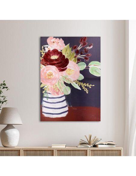Πίνακας σε καμβά Vase with a bouquet of colorful flowers