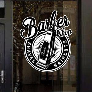 Barber shop window sticker, Art I