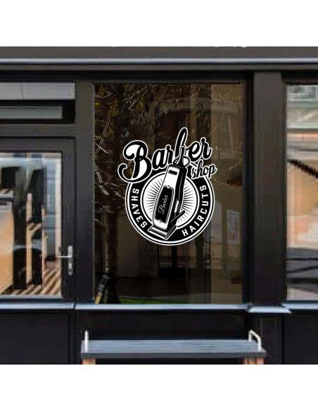Barber shop window sticker, Art I