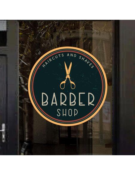 Barber shop window sticker, Art IV