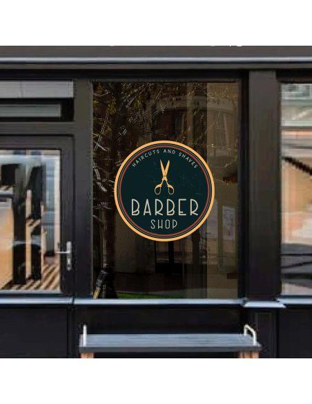 Barber shop window sticker, Art IV