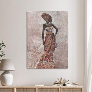 Canvas print, African woman