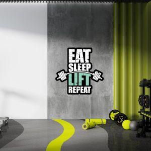 Gym wall sticker, Repeat 2