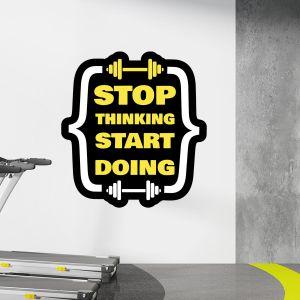 Gym wall sticker, start doing
