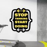 Gym wall sticker, start doing