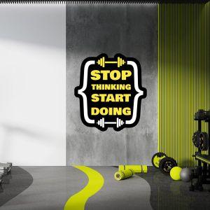 Gym wall sticker, start doing 2