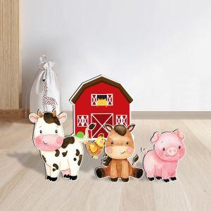 Wooden figures printed Farm animals 2