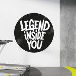 Gym wall sticker, Legend