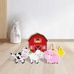 Wooden figures printed Farm animals