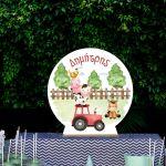 Wooden printed sign, The farm