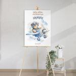 Tendy Bear pilot, Canvas welcome to my baptism