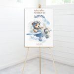 Tendy Bear pilot, Canvas welcome to my baptism