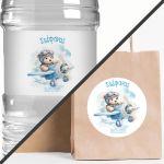 Αυτοκόλλητη ετικέτα, Αρκουδάκι πιλότος