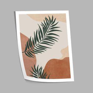 Leaves with abstract shapes αφίσα κάδρο  Αφίσα πόστερ με μαύρη κορνίζα 1 2