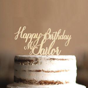 Happy Birthday my sailor, topper τούρτας ξύλινο ή plexi 2