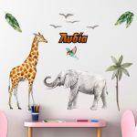 Wall stickers watercolor, Savanah
