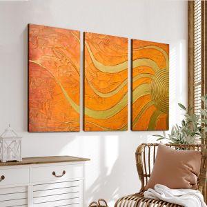 Canvas print Golden sun,3 panels 2