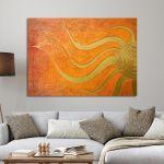 Canvas print Golden sun
