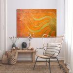 Canvas print Golden sun