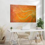 Canvas print Golden sun